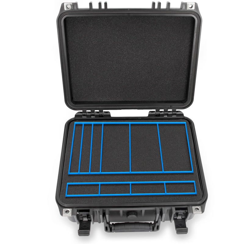 CASEMATIX Graded Card Storage Box For 40 BGS CSG PSA Graded Sports Trading Cards  IPX7 Waterproof Graded Card Case Holder With Top Loaders Card Storage or One Touch - Image 4